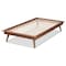 Baxton Studio Karine Mid-Century Modern Walnut Brown Finished Wood Twin Size Platform Bed Frame 183-11179-Zoro - alternate 5